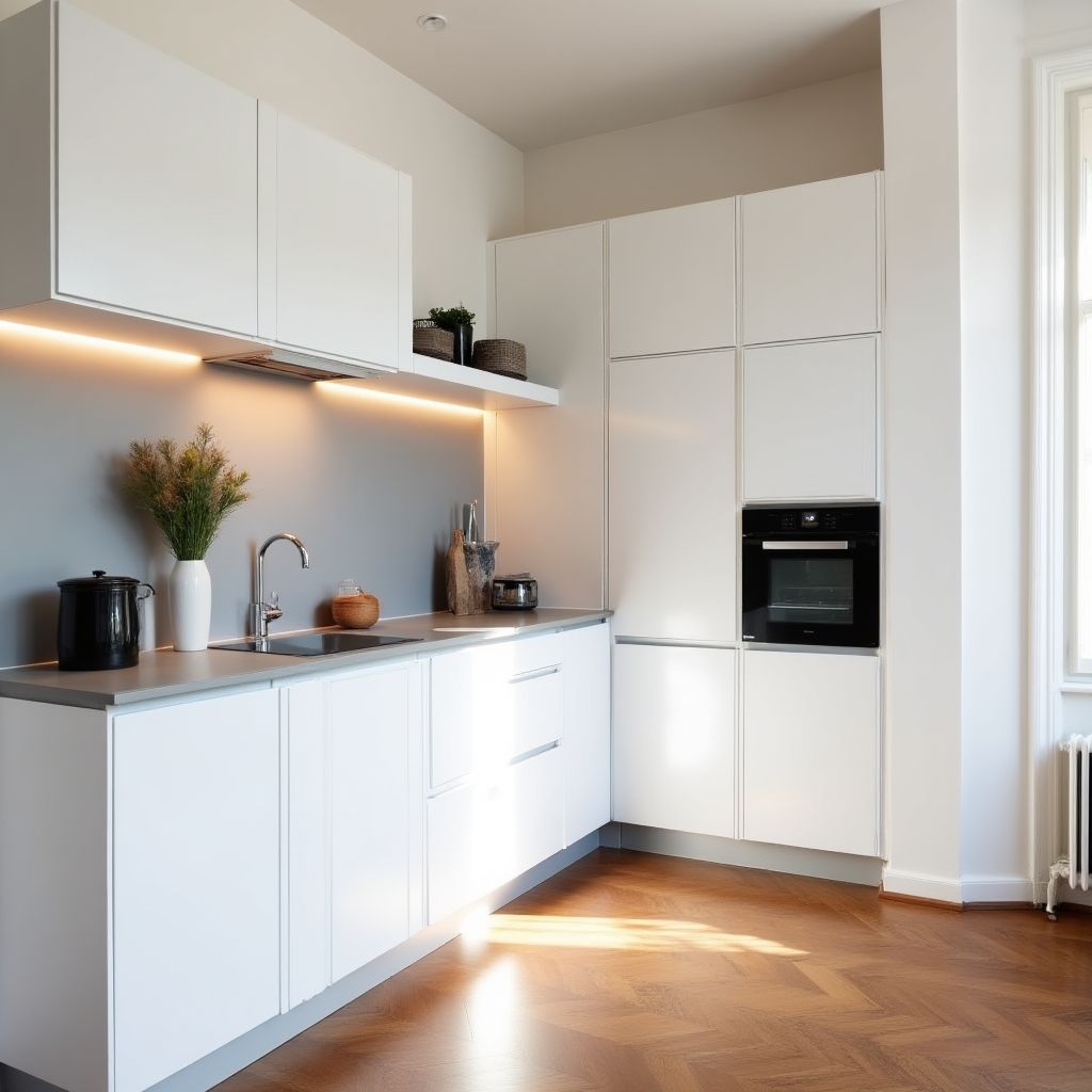 Moderne Küchenrenovierung in einer Altbauwohnung